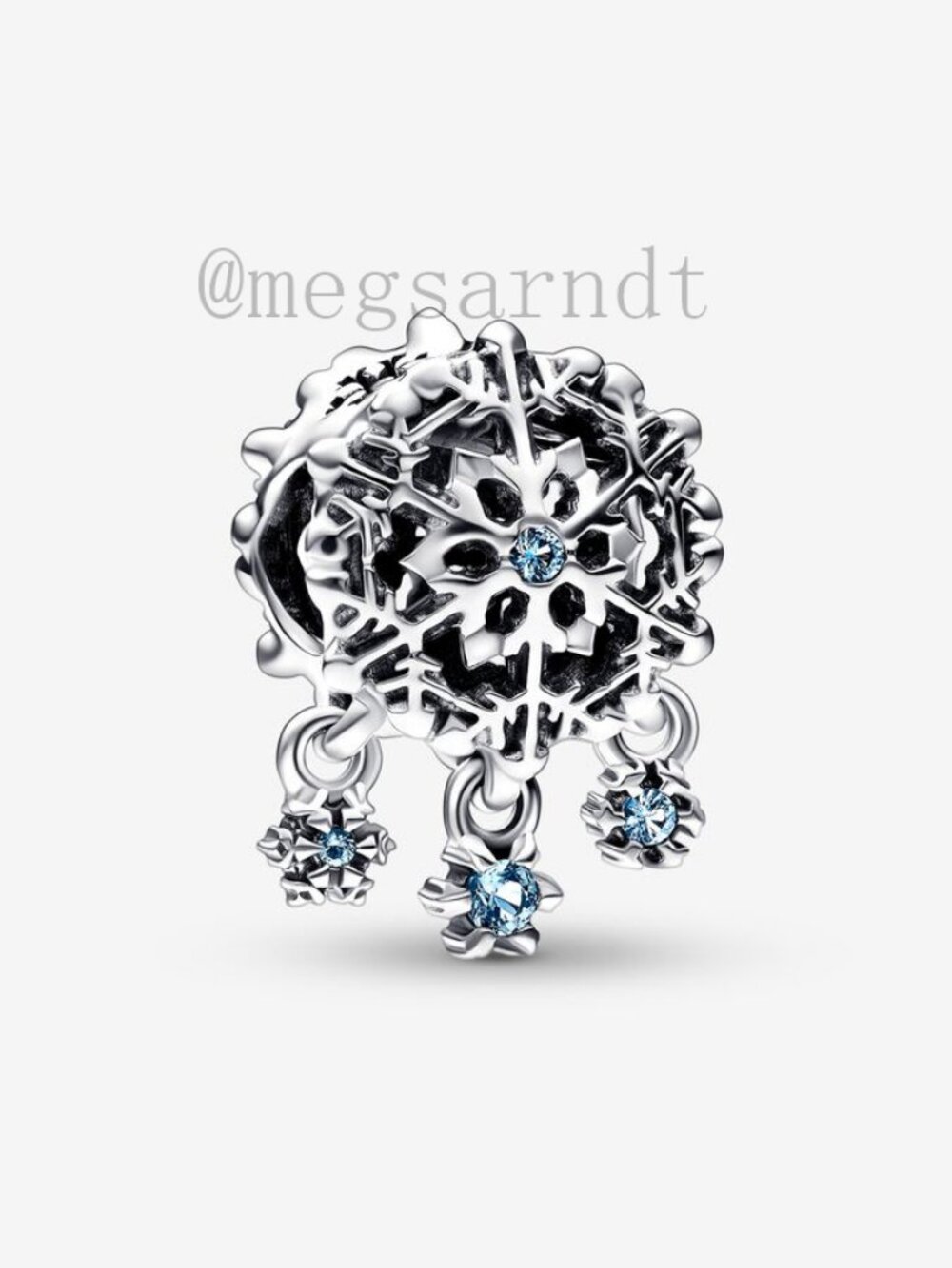 Pandora Icy Snowflake Drop Charm